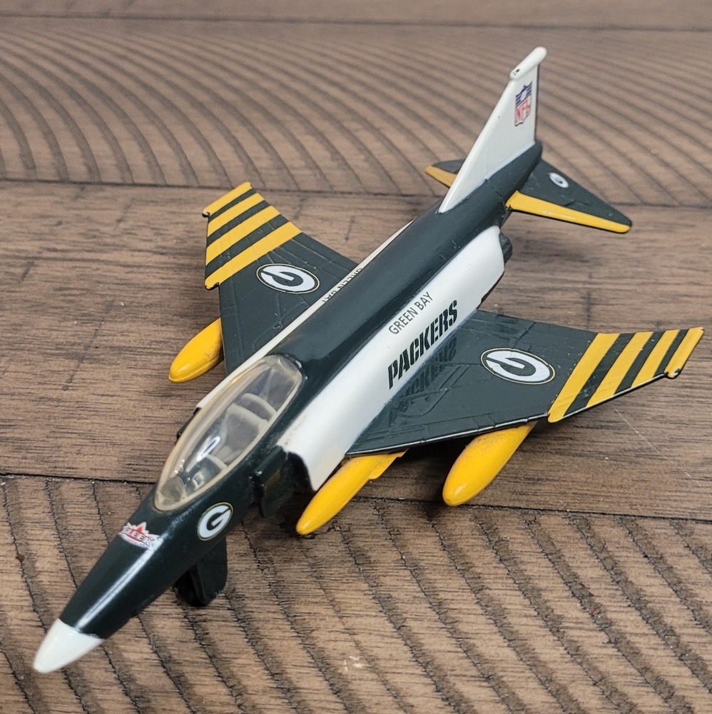 Green Bay Packers 2003 Fleer Diecast F-4 Phantom Jet Limited Edition 452/500 NFL